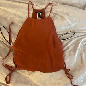 F21 side lace up top